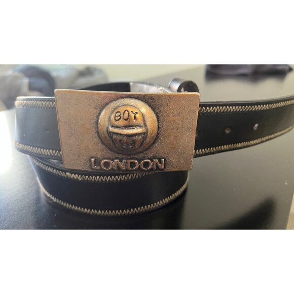 VINTAGE 90'S BOY LONDON BOY BUCKLE BELT 32 - Picture 1 of 6